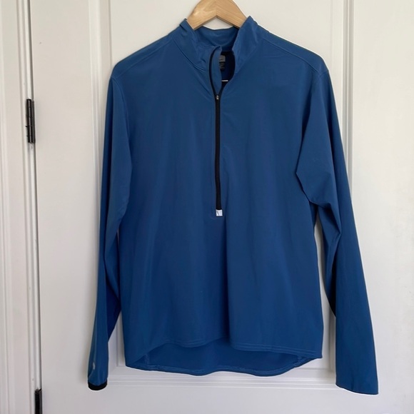 Nike Men’s Lightweight Dri-Fit 1/4 Zip Popover Blue S - Picture 1 of 7